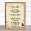 The Strokes Reptilia Song Lyric Vintage Quote Print
