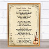 Lionel Richie Easy Song Lyric Vintage Quote Print