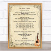 The Verve Sonnet Song Lyric Vintage Quote Print