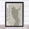 Garth Brooks Ain't Going Down ('Til The Sun Comes Up) Shadow Song Lyric Print
