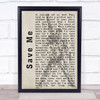 Queen Save Me Freddie Mercury Silhouette Song Lyric Quote Print