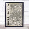 Bob Dylan Like A Rolling Stone Shadow Song Lyric Quote Print