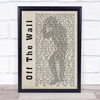 Michael Jackson Off The Wall Shadow Song Lyric Quote Print