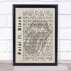 The Rolling Stones Paint It, Black Shadow Song Lyric Quote Print