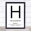 Hammerfest Norway Coordinates World City Travel Print