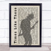 Foo Fighters Times Like These Shadow Song Lyric Quote Music Framed Print