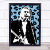 Kurt Cobain Leopard Print Funky Framed Wall Art Print