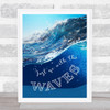 Waves And Sea Framed Wall Art Print