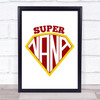 Super Nana Quote Typogrophy Wall Art Print