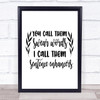 Swear Words Sentence Enhancers Quote Typogrophy Wall Art Print
