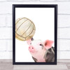 Piglet Football Header Decorative Wall Art Print