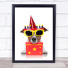 Birthday Dog Decorative Wall Art Print