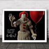 It Clown Georgie Gonna Say Hello Decorative Wall Art Print