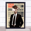 Camel In Suit Newspaper Decorative Wall Art Print