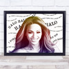 Beyonce Purple Ombre Glow Halo Wall Art Print