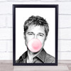 Brad Pitt Bubblegum Wall Art Print