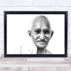 Gandhi B&W Wall Art Print