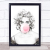 Madonna Bubble Gum Wall Art Print