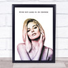 Margot Robbie Purple Ombre Wolf Of Wall Street Funky Wall Art Print