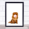 Dog Chow Chow Bubblegum Wall Art Print