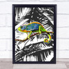 Jungle Art Chameleon Wall Art Print