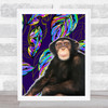 Jungle Art Chimp Wall Art Print