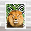 Jungle Art Lion King Wall Art Print