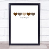 Black Lives Matter Hearts We Are All Equal Wall Art Print
