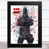 Splatter Art Gaming Fortnite Black Knight Kid's Room Children's Wall Art Print