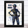 Splatter Art Gaming Fortnite Elite Agent Kid's Room Children's Wall Art Print