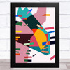 Bright Shatter Abstract Style 2 Wall Art Print