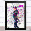 Stage 1 Black Lynx Fortnite Splatter Children's Kids Wall Art Print