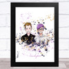 Lankybox Justin & Adam Splatter Art Children's Kids Wall Art Print