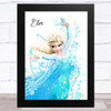 Elsa Frozen Disney Splatter Art Children's Kids Wall Art Print