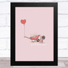 Wheelbarrow Heart Ps I Love You Home Wall Art Print