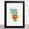 The Amazing World Of Gumball Watercolour Splatter Children's Wall Art Print