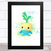 Octonauts Tunip The Vegimal Splatter Art Children's Kid's Wall Art Print