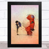 Big Hero 6 Vintage Watercolour Splatter Children's Kid's Wall Art Print