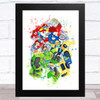 Rescue Bots Academy Splatter Art Children's Kid's Wall Art Print
