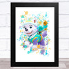 Paw Patrol Everest Splatter Art Children's Kid's Wall Art Print