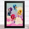 Shimmer And Shine Pink & Purple Children's Kid's Wall Art Print