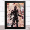 Black Panther Abstract Smudge Children's Kid's Wall Art Print