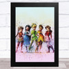 Tinker Bell And Fairies Pink Children's Kid's Wall Art Print