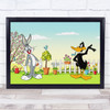 Daffy Duck And Bugs Bunny Children's Kid's Wall Art Print