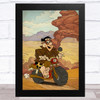 Fred Flintstone Cartoon Children's Kid's Wall Art Print