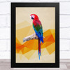 Parrot Polygon Style Animal Wall Art Print