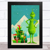 The Grinch Retro Children's Kid's Wall Art Print