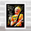 Thom York Pop Art You Do It To Yourself Grunge Celeb Wall Art Print
