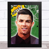 Christiano Ronaldo Polygon Goal Comic Style Celeb Wall Art Print