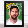 Lionel Messi Polygon Goal Comic Style Celeb Wall Art Print